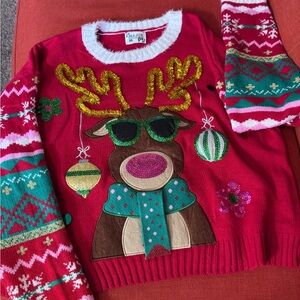 UGLY CHRISTMAS SWEATER, Festive Reindeer Christmas Sweater